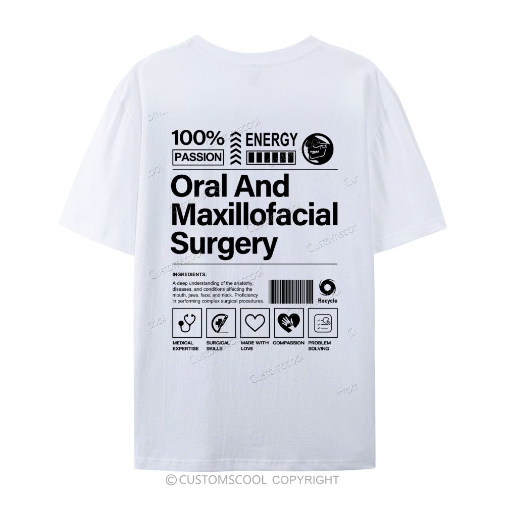 Oral And Maxillofacial Surgery Casual Short Sleeve T-Shirt Customscool