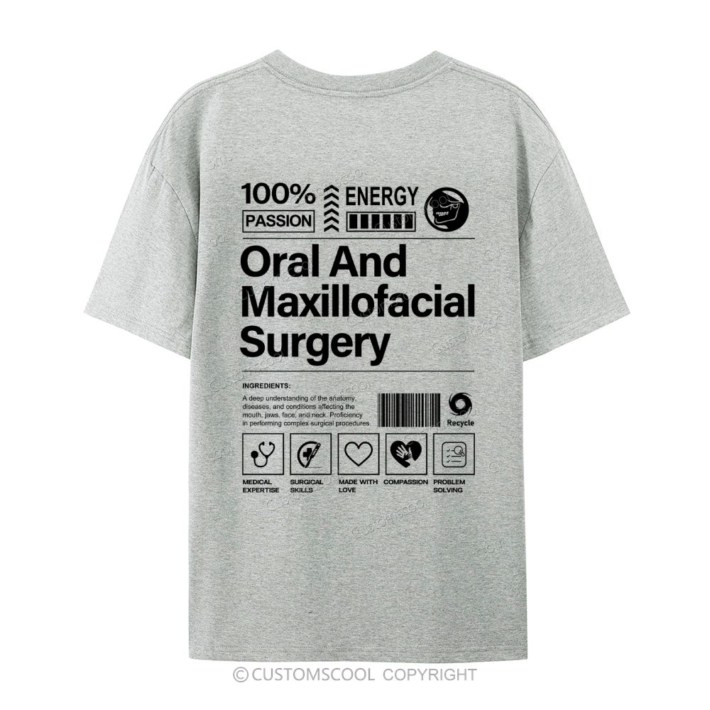 Oral And Maxillofacial Surgery Casual Short Sleeve T-Shirt Customscool