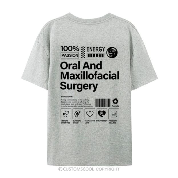 Oral And Maxillofacial Surgery Casual Short Sleeve T-Shirt Customscool
