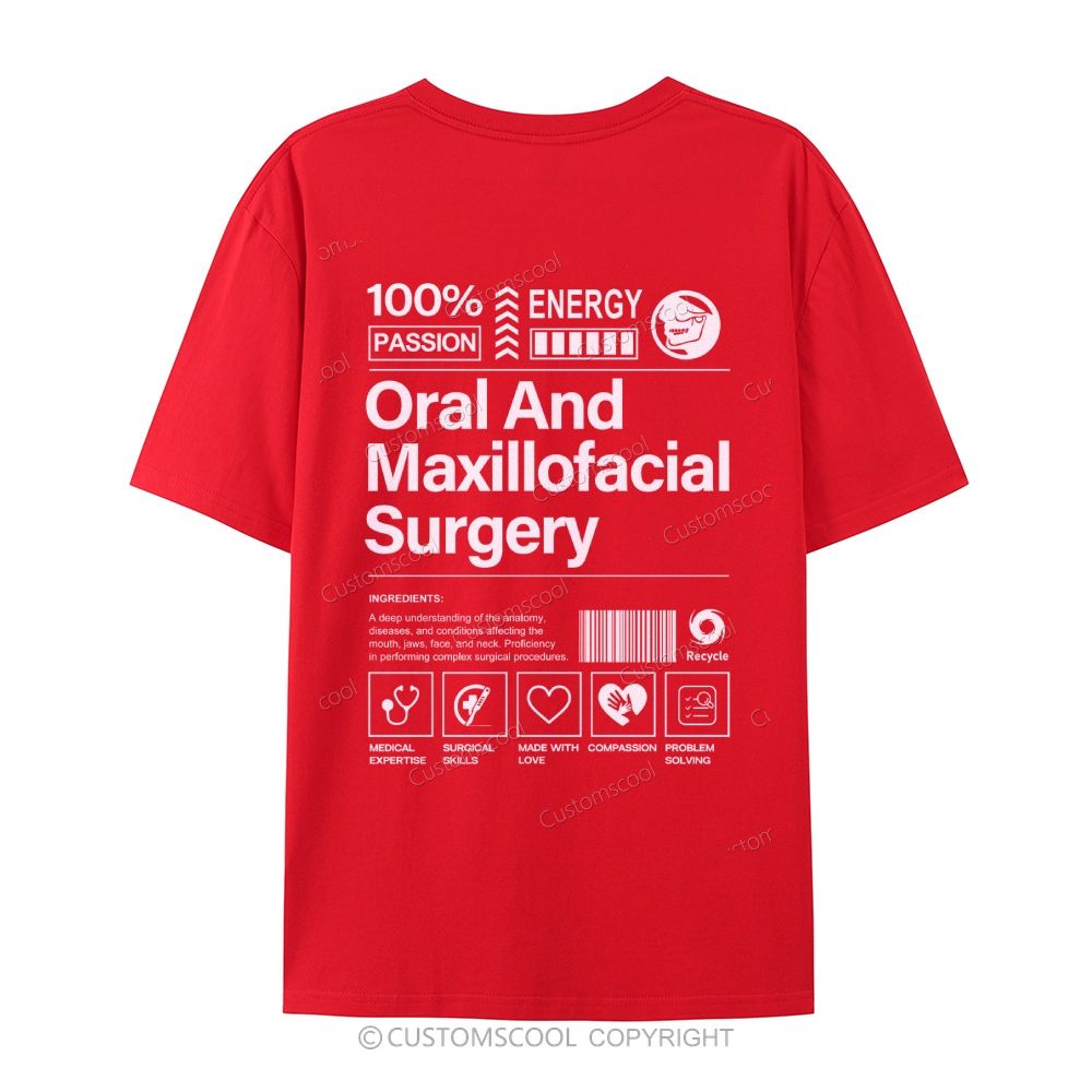 Oral And Maxillofacial Surgery Casual Short Sleeve T-Shirt Customscool
