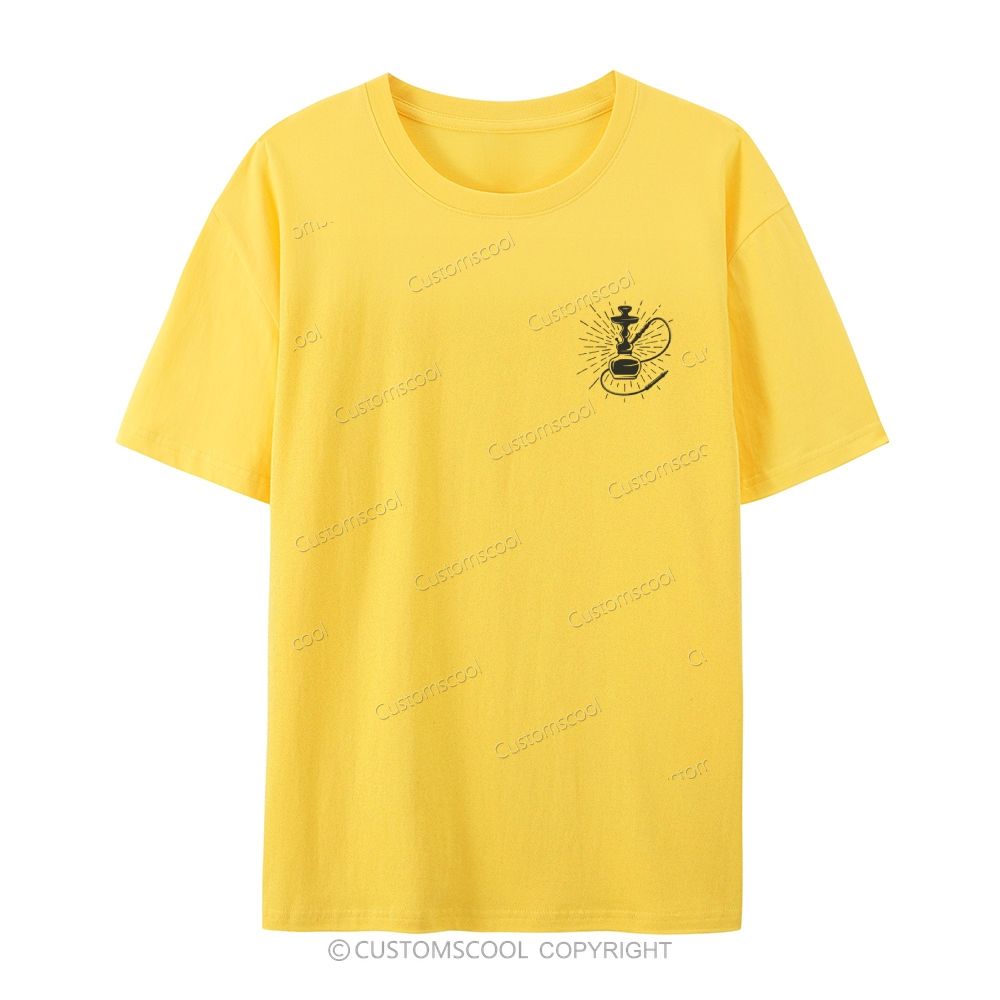 Hookah Master Addcustom QR Code Casual Short Sleeve T-Shirt Customscool