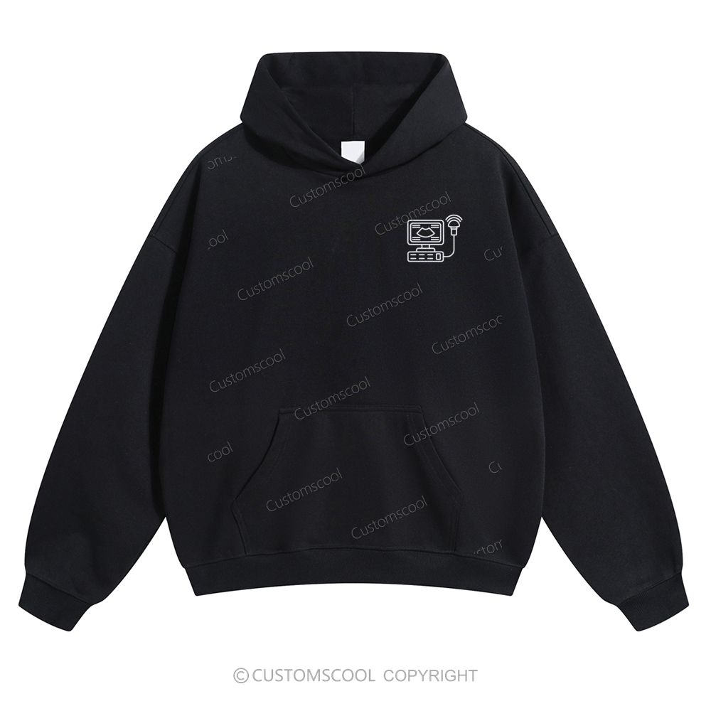 Ultrasonography Technologist Solid Color Hoodie Customscool