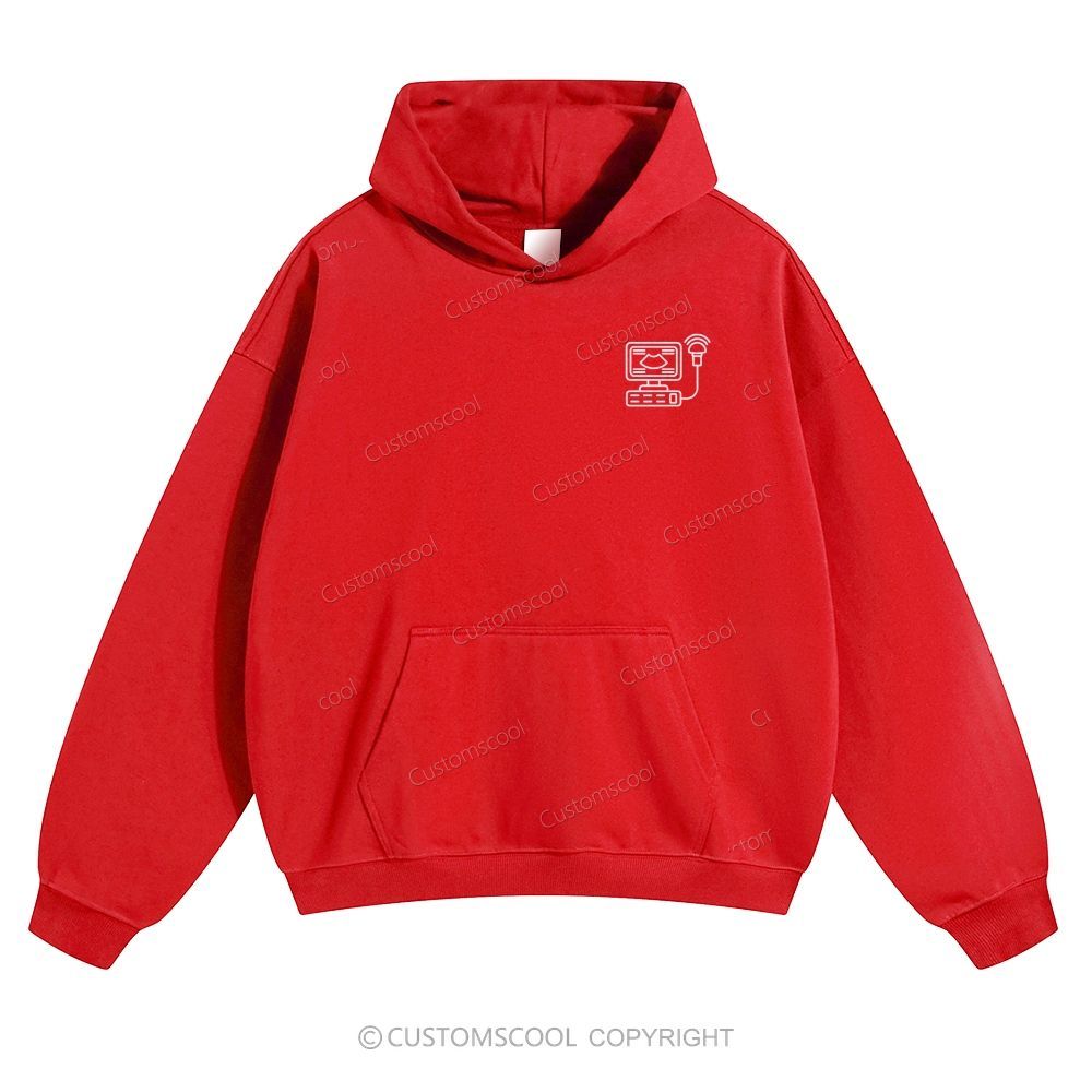 Ultrasonography Technologist Solid Color Hoodie Customscool