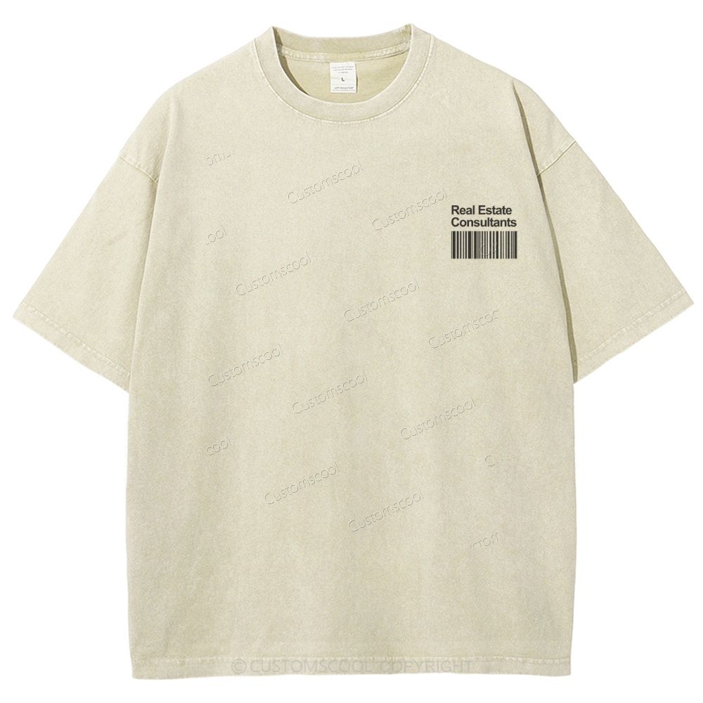 Real Estate Consultants Unisex Fit Washed T-Shirt