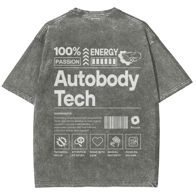 Autobody Tech Unisex Fit Washed T-Shirt