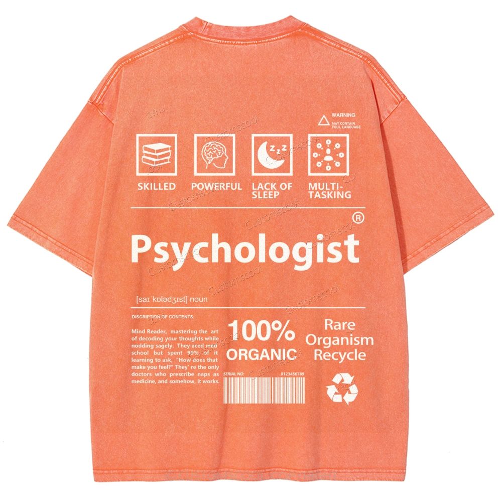 Psychologist Unisex Fit Washed T-Shirt