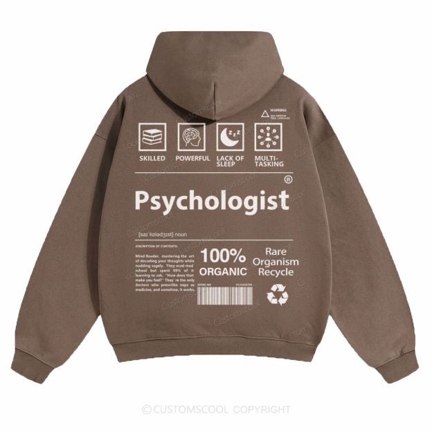 Psychologist Solid Color Hoodie