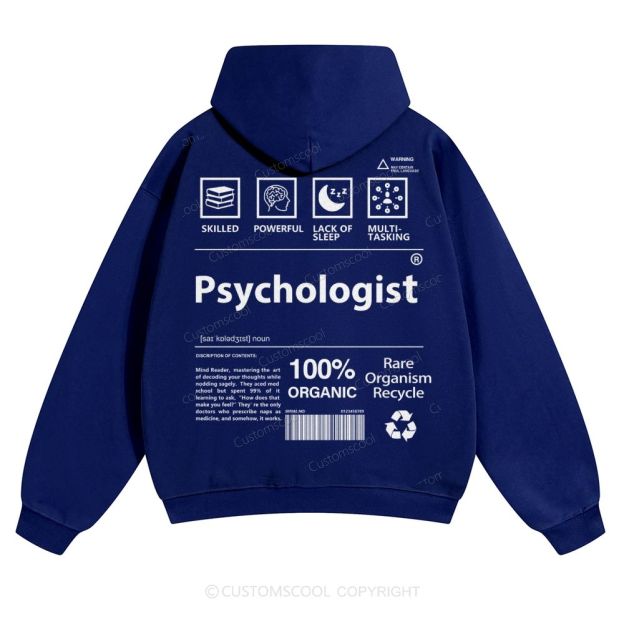 Psychologist Solid Color Hoodie