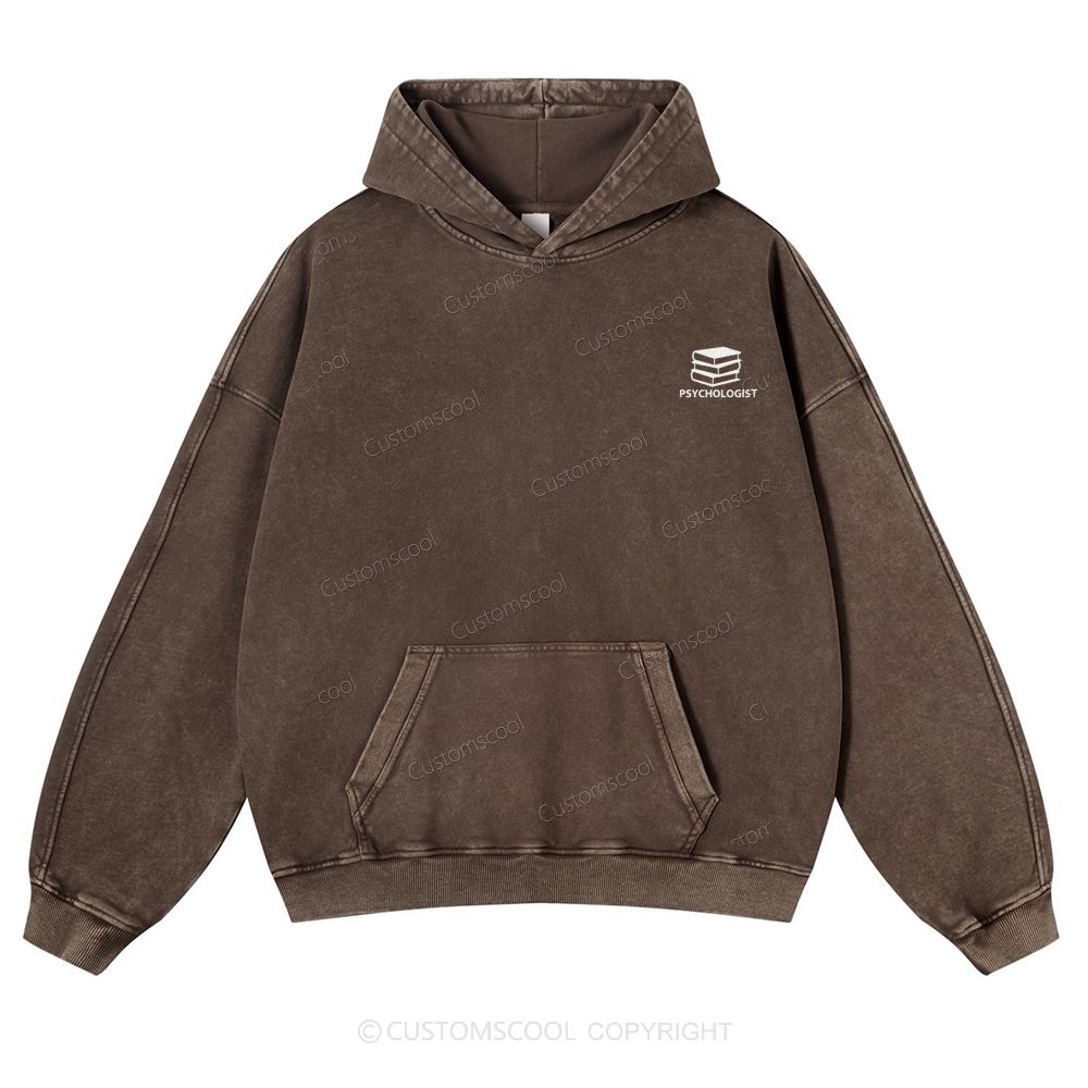 Psychologist Casual Washed Hoodie