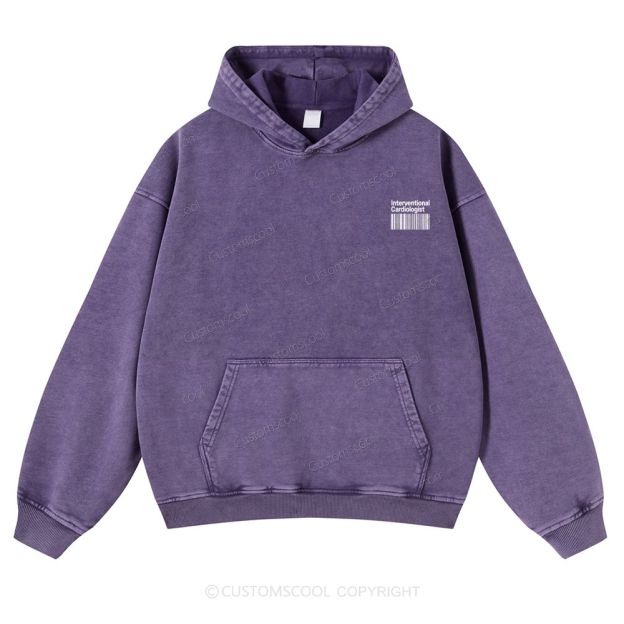 Interventional Cardiologist Casual Washed Hoodie