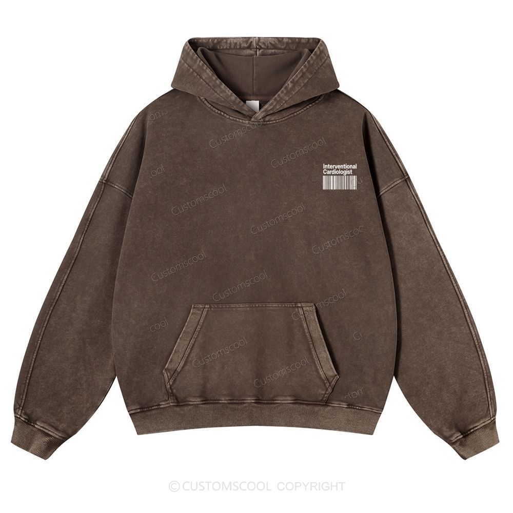 Interventional Cardiologist Casual Washed Hoodie