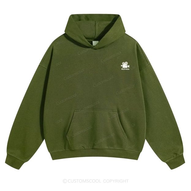 Actress Solid Color Hoodie