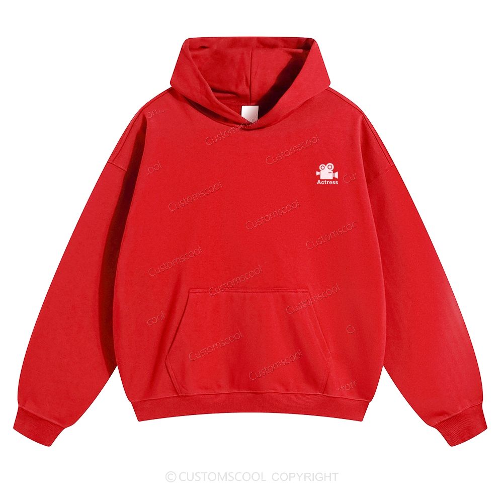 Actress Solid Color Hoodie