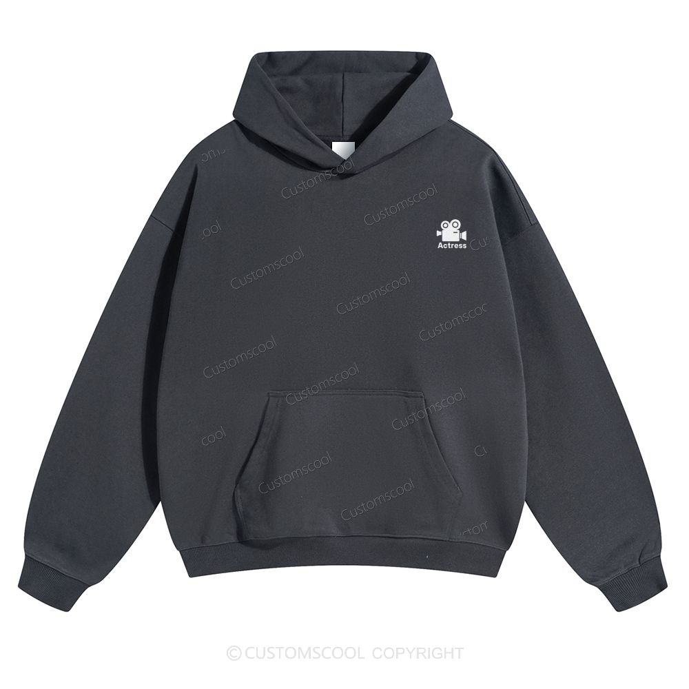 Actress Solid Color Hoodie