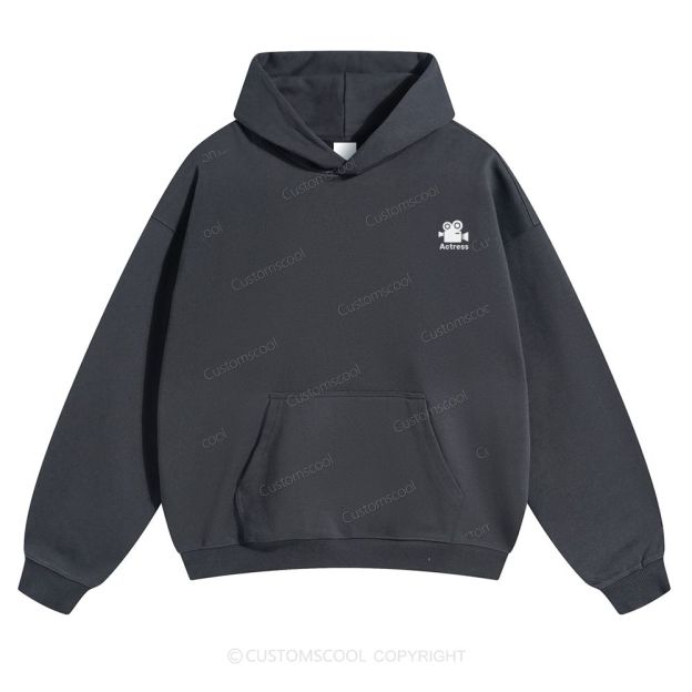 Actress Solid Color Hoodie