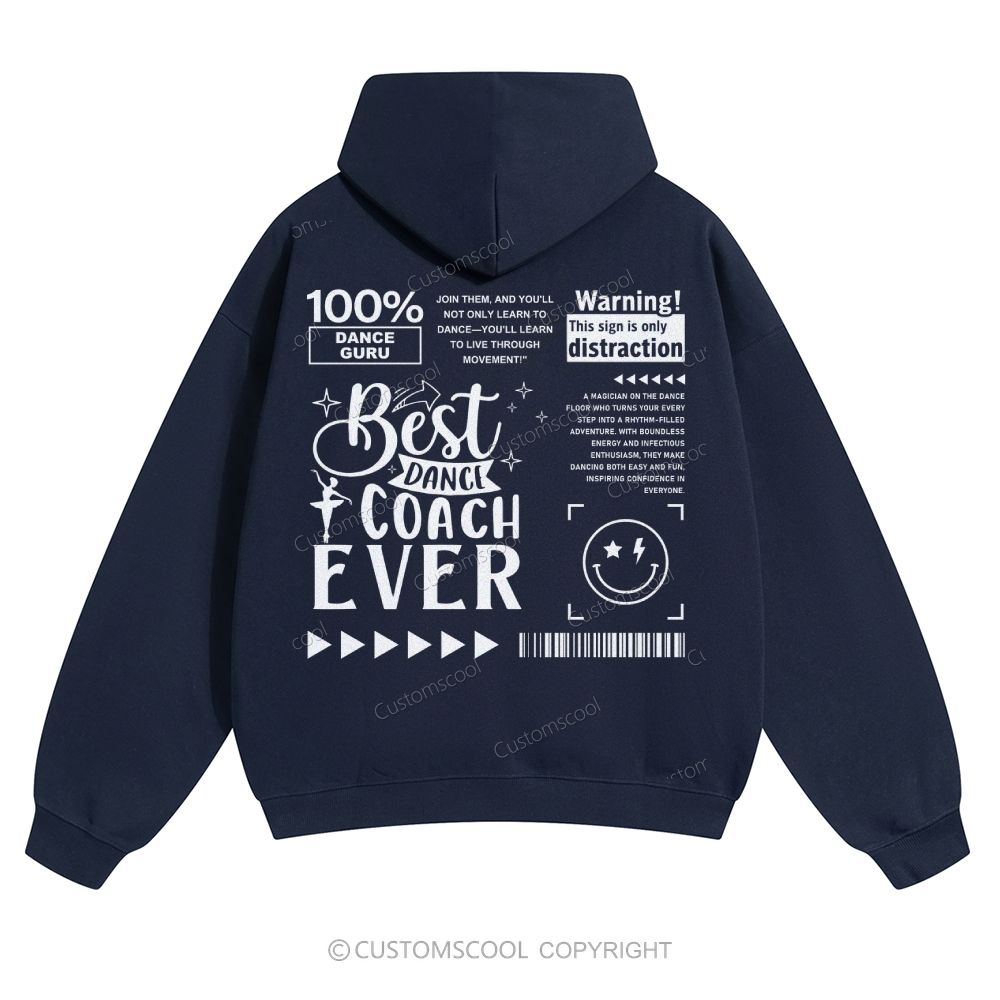 Best Dance Coach Ever Solid Color Hoodie