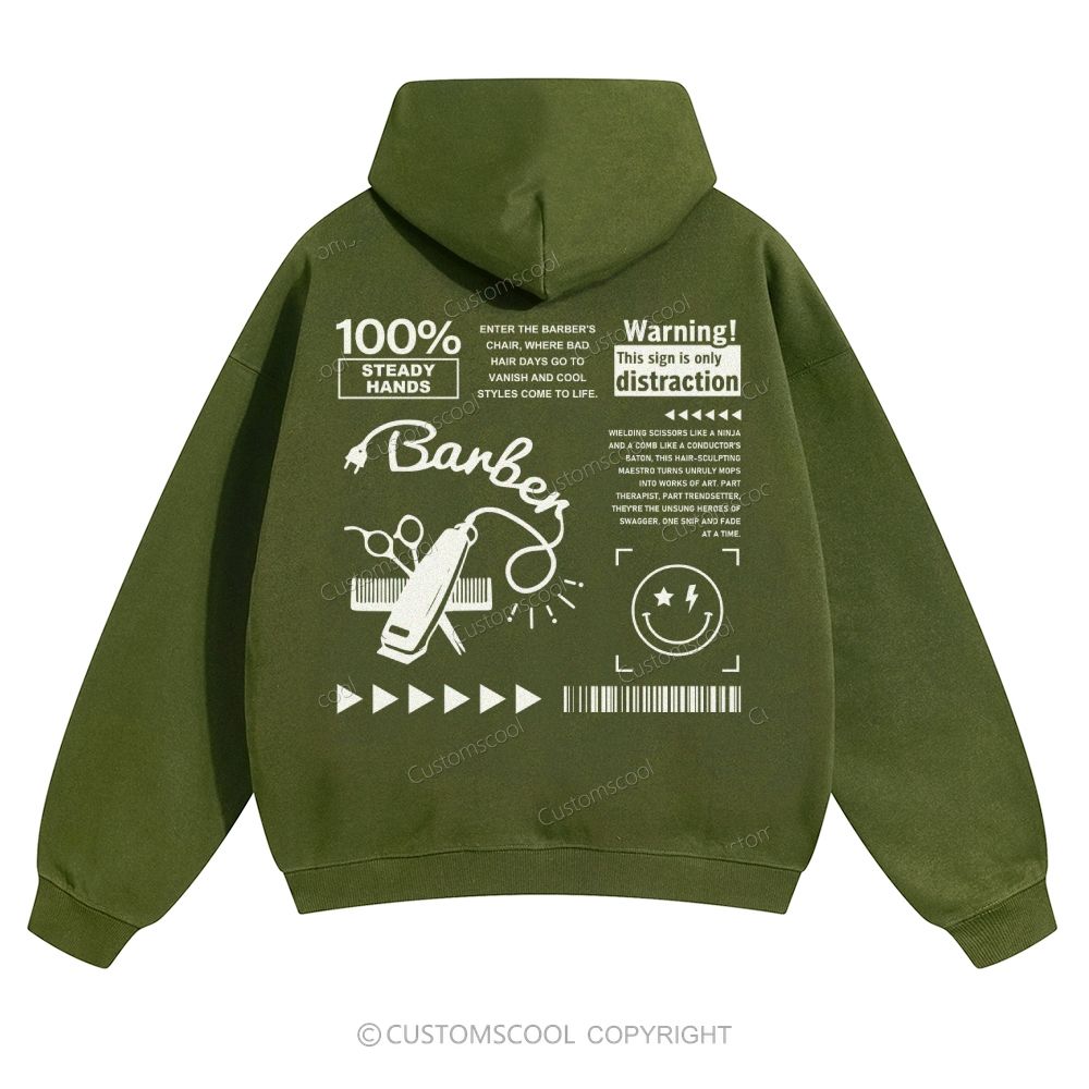 Barber Solid Color Hoodie