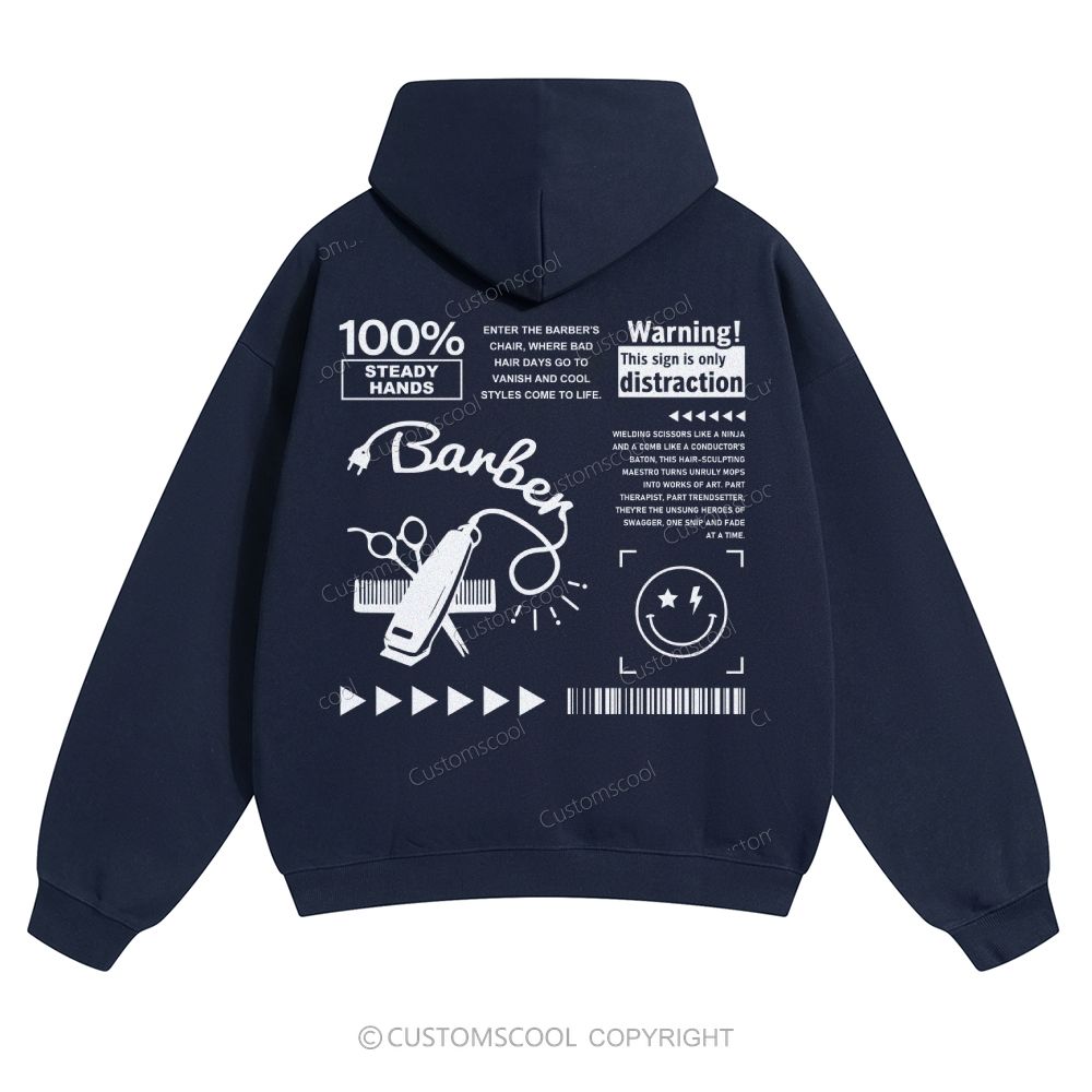 Barber Solid Color Hoodie