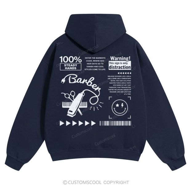 Barber Solid Color Hoodie