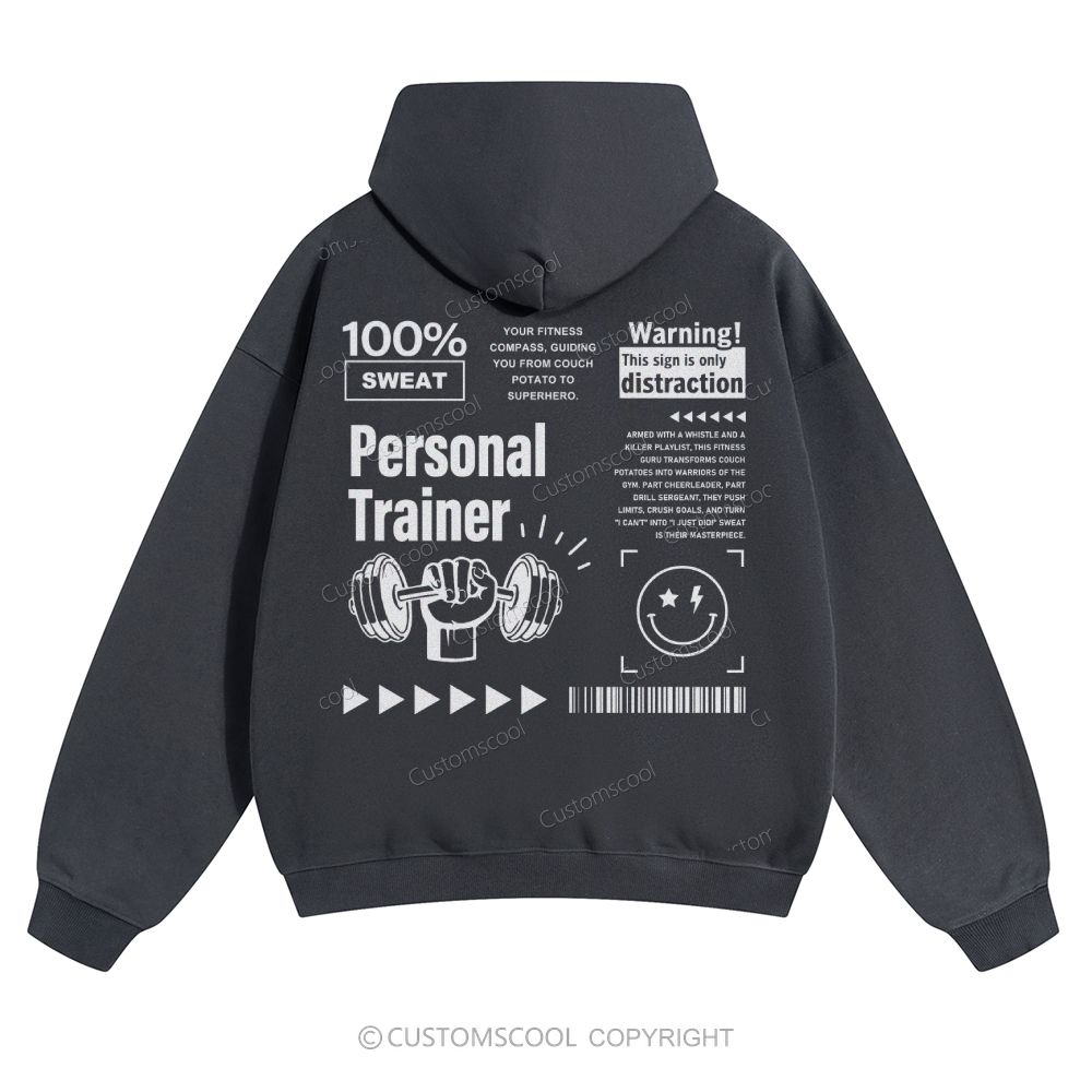 Personal Trainer Solid Color Hoodie