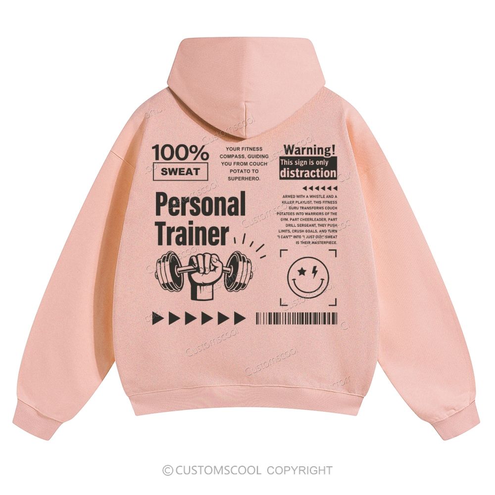 Personal Trainer Solid Color Hoodie