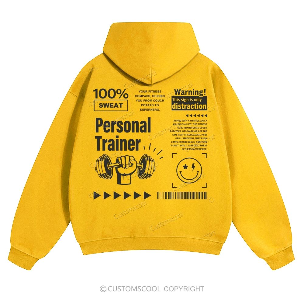 Personal Trainer Solid Color Hoodie