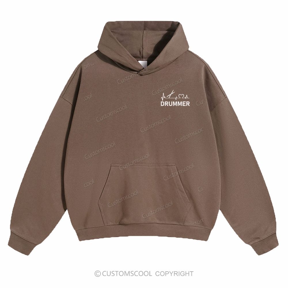 Drummer Solid Color Hoodie