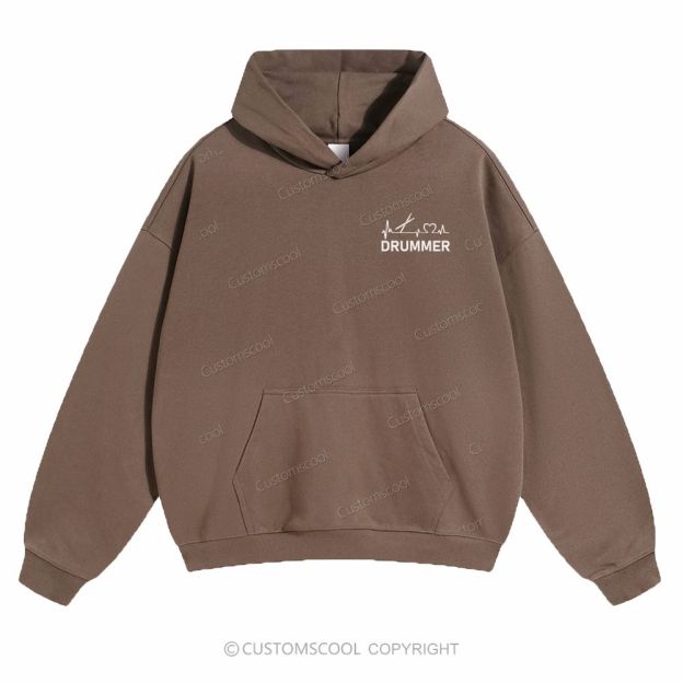 Drummer Solid Color Hoodie
