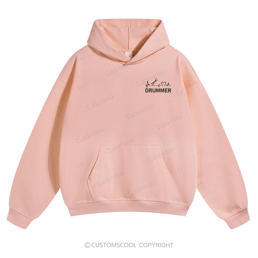 Drummer Solid Color Hoodie