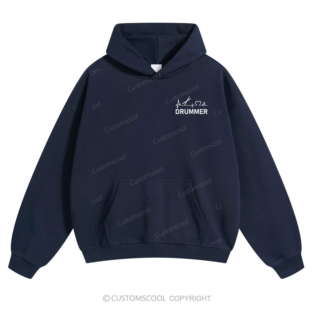 Drummer Solid Color Hoodie