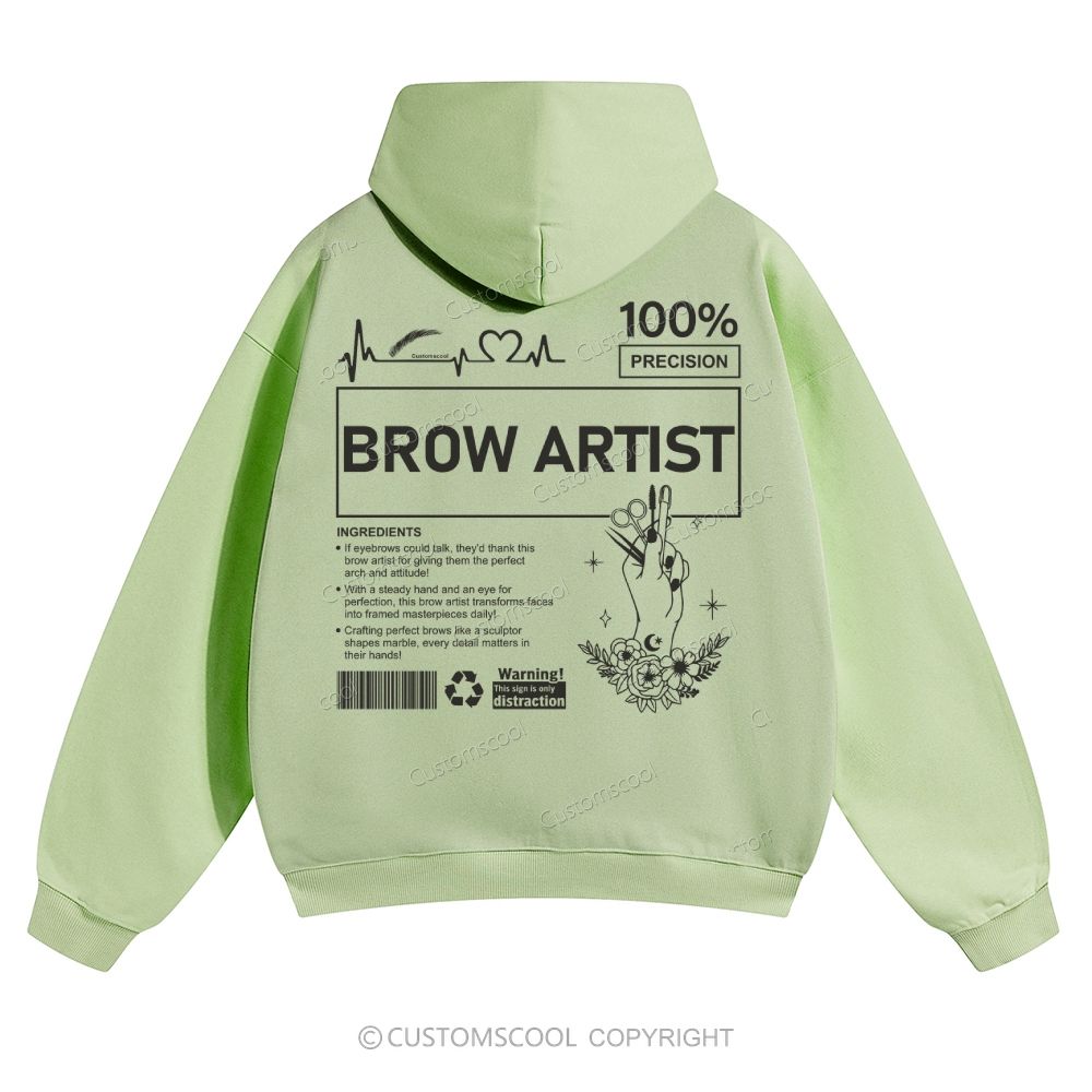 Brow Artist Solid Color Hoodie