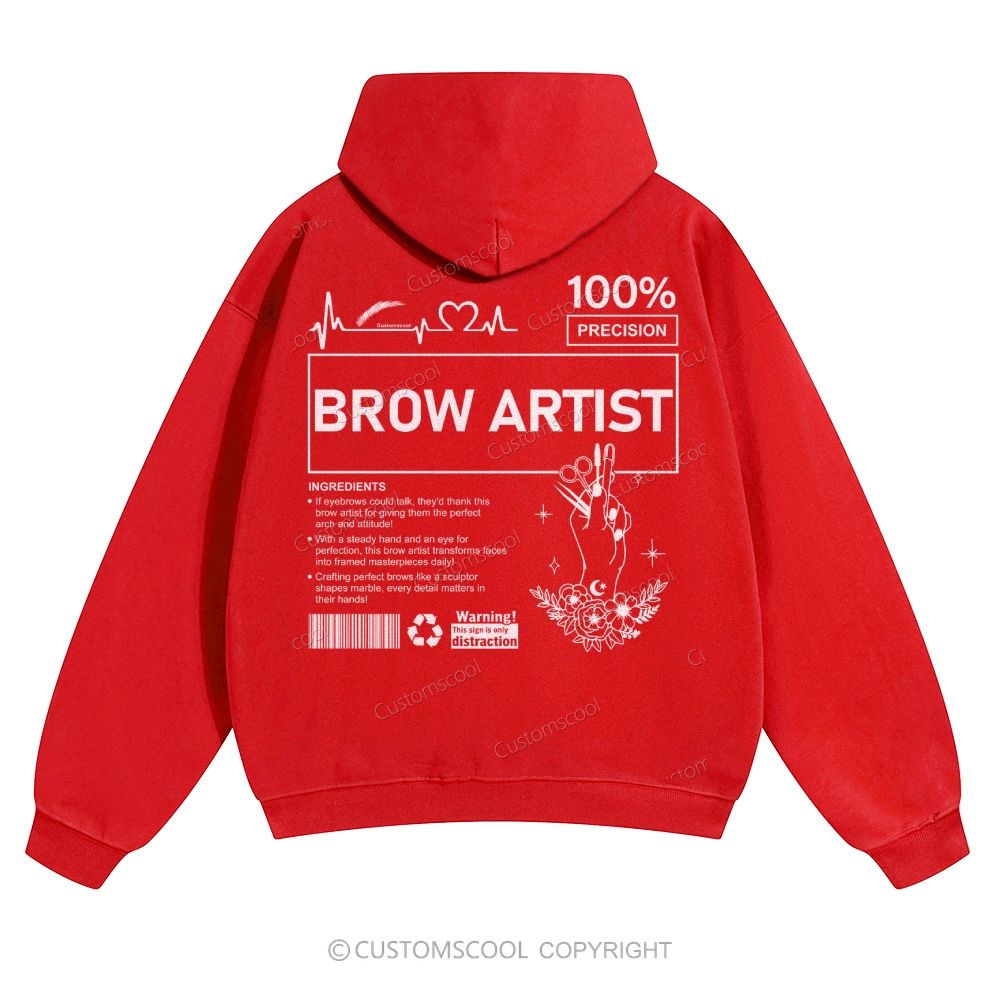 Brow Artist Solid Color Hoodie