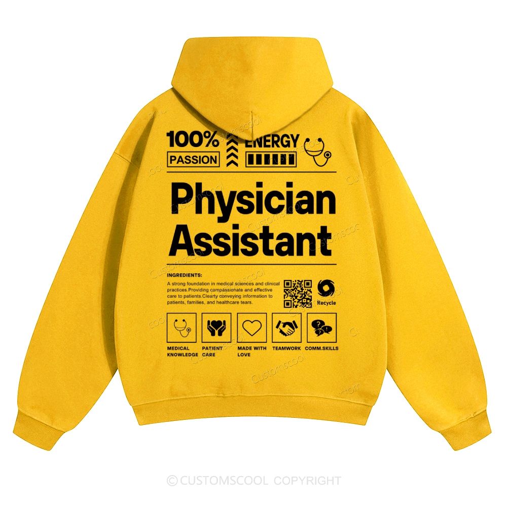 Physician Assistant Solid Color Hoodie