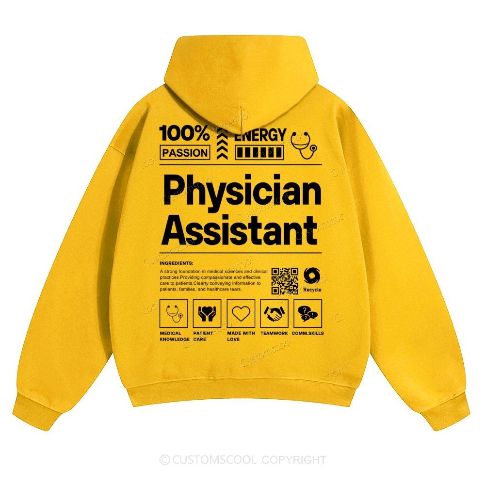 Physician Assistant Solid Color Hoodie