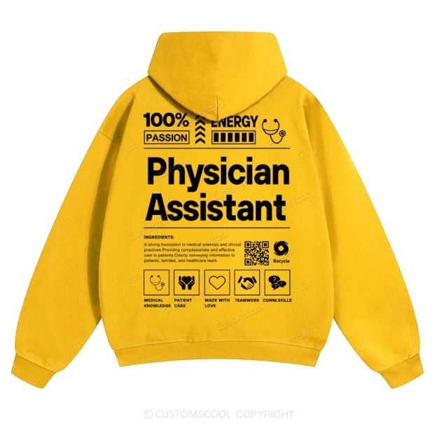 Physician Assistant Solid Color Hoodie