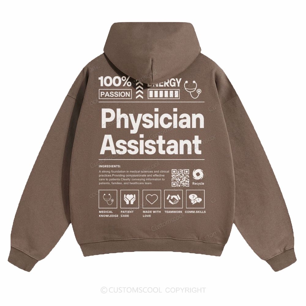 Physician Assistant Solid Color Hoodie