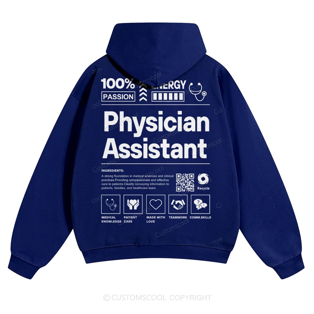 Physician Assistant Solid Color Hoodie