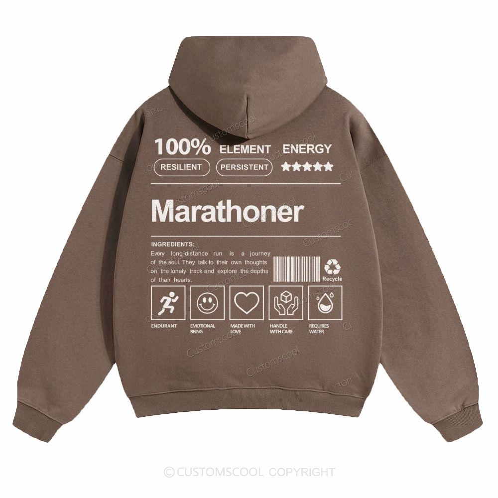 Marathoner Solid Color Hoodie