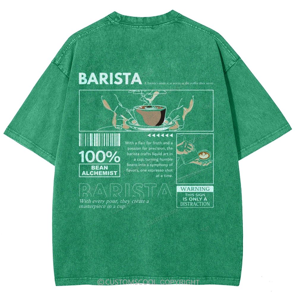 Barista Unisex Fit Washed T-Shirt