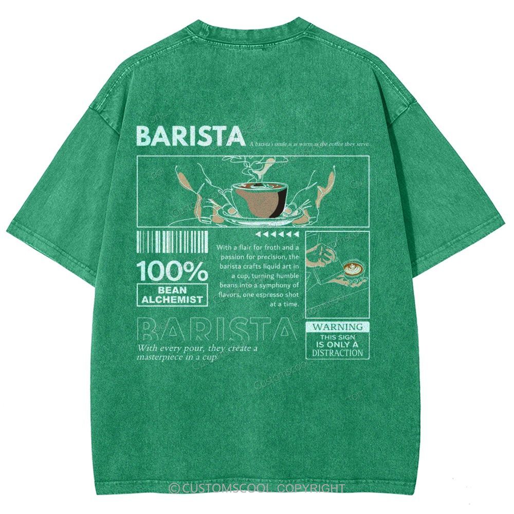 Barista Unisex Fit Washed T-Shirt