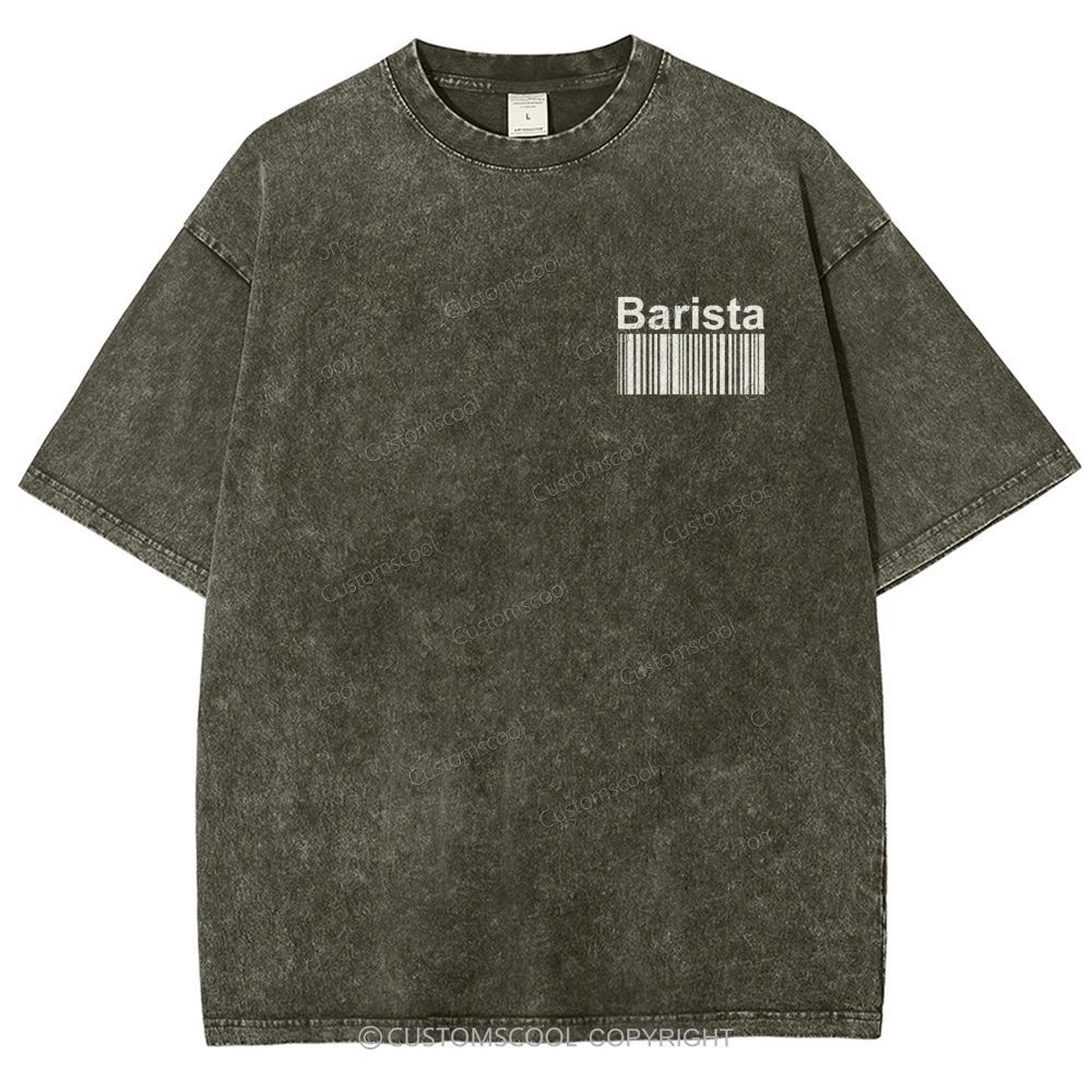 Barista Unisex Fit Washed T-Shirt