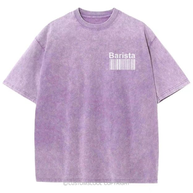 Barista Unisex Fit Washed T-Shirt