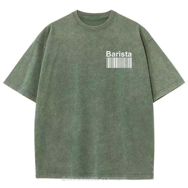 Barista Unisex Fit Washed T-Shirt