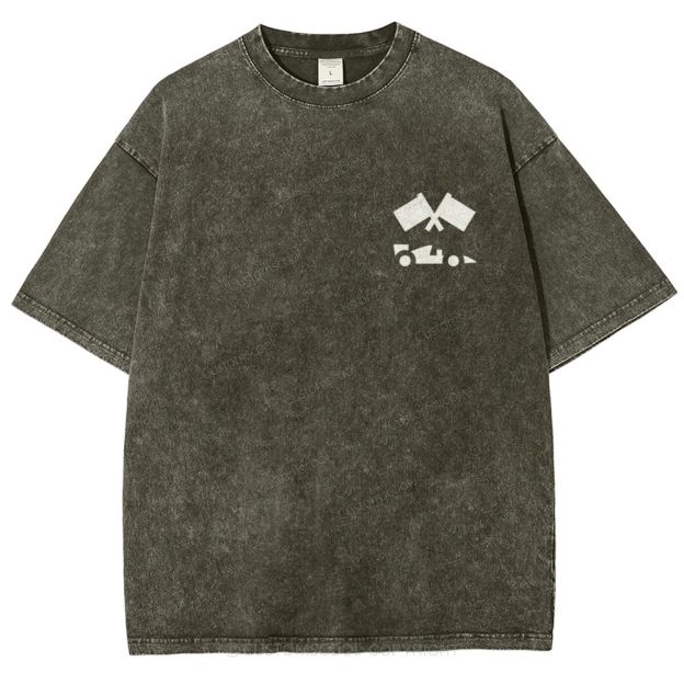 Formula One F1 Unisex Fit Washed T-Shirt Customscool