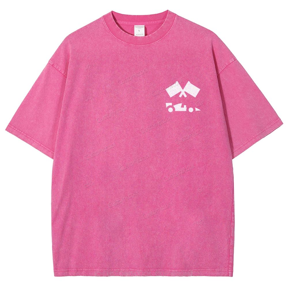 Formula One F1 Unisex Fit Washed T-Shirt Customscool