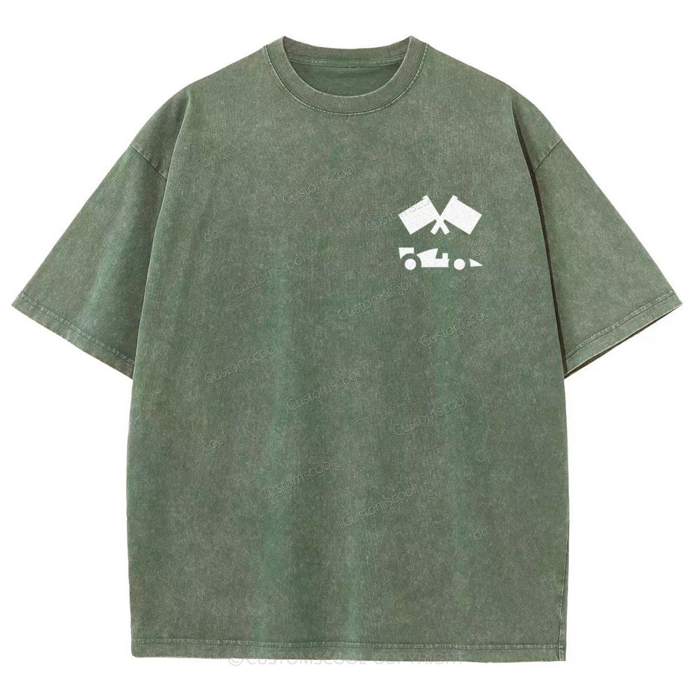 Formula One F1 Unisex Fit Washed T-Shirt Customscool