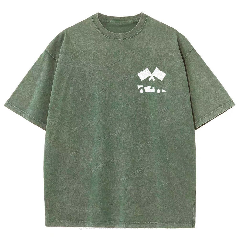 Formula One F1 Unisex Fit Washed T-Shirt Customscool