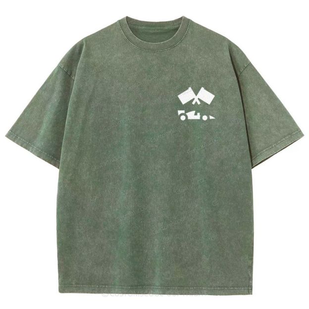 Formula One F1 Unisex Fit Washed T-Shirt Customscool