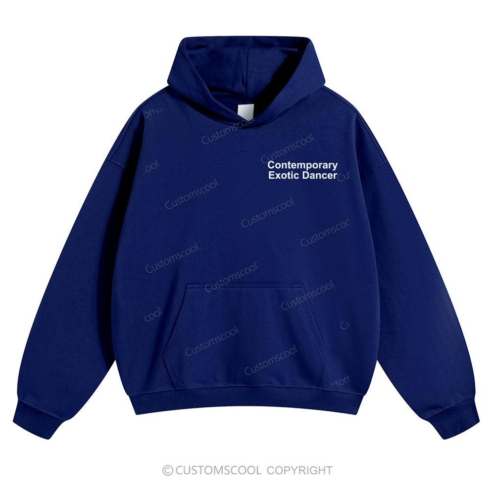 Contemporary Exotic Dancer Solid Color Hoodie