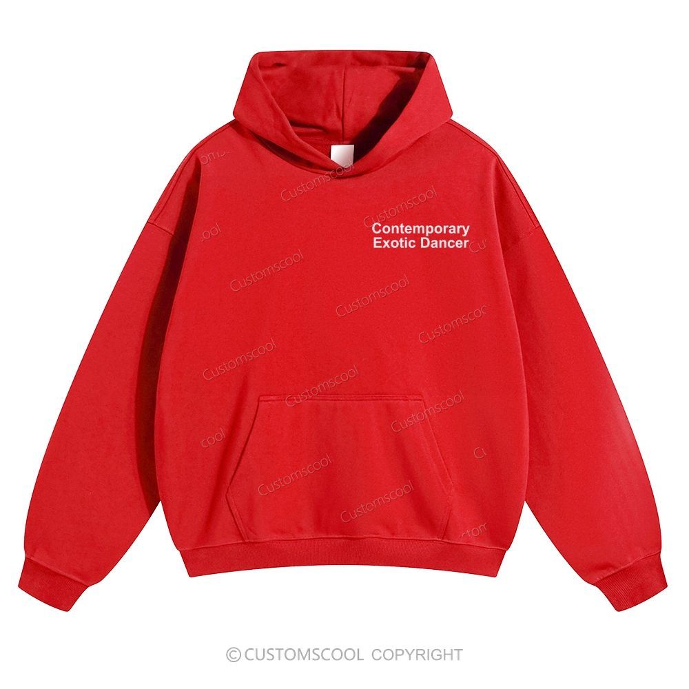 Contemporary Exotic Dancer Solid Color Hoodie